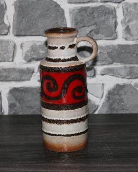 Scheurich Vase / 401-20 / 1970s / WGP West German Pottery / Ceramic Lava Glace Design
